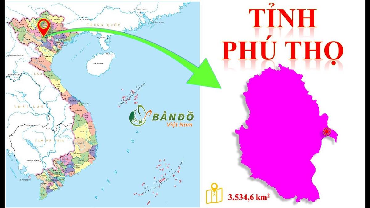 Bản đồ Hành chính tỉnh Phú Thọ năm 2022