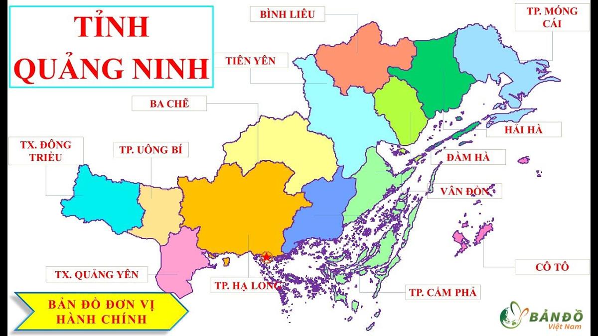 TẢI Bản đồ Hành chính tỉnh Quảng Ninh Khổ Lớn Mới Nhất 2023