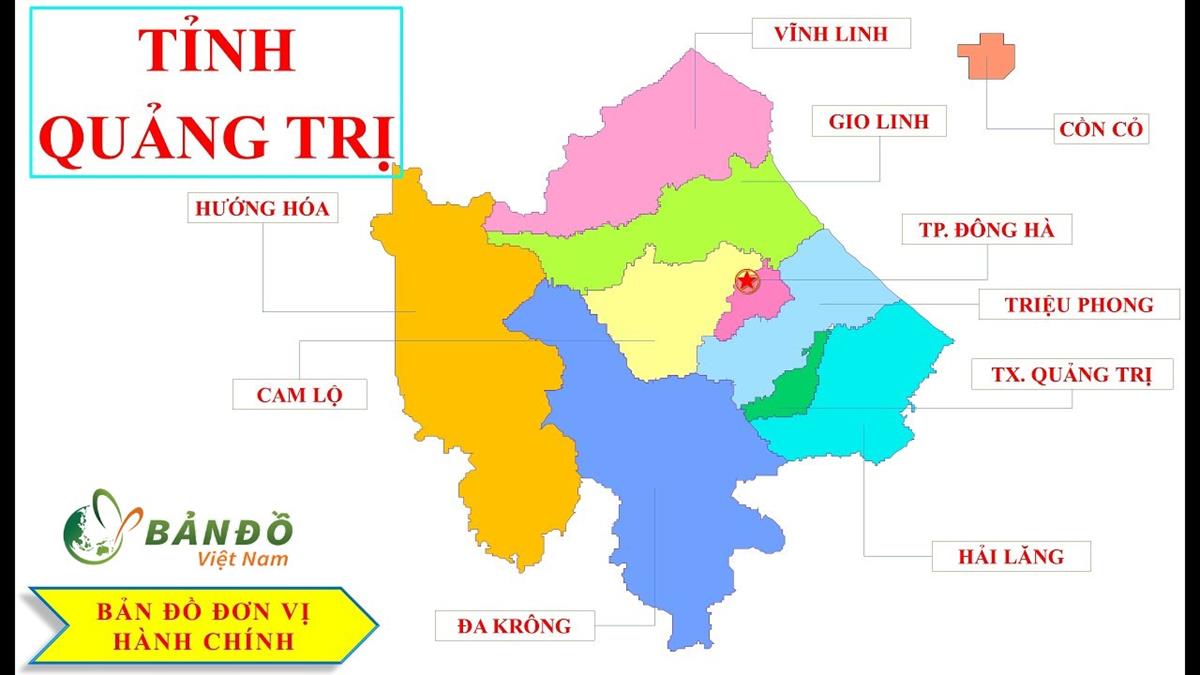 Khám phá bản đồ hành chính Quảng Trị và khám phá vẻ đẹp của tỉnh này. Tìm hiểu thêm về địa danh và vị trí của các thành phố, huyện và xã trong khu vực.