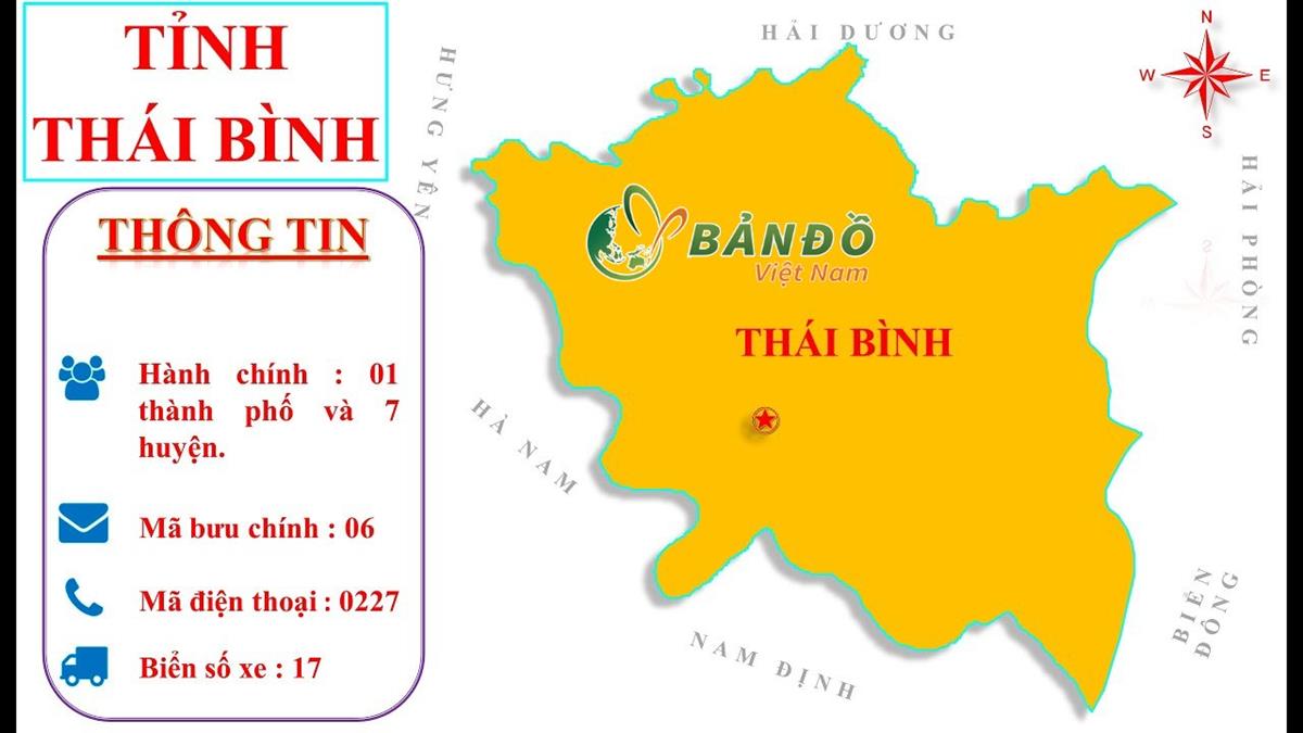 Bản đồ Hành chính tỉnh Thái Bình & Thông tin quy hoạch 2022