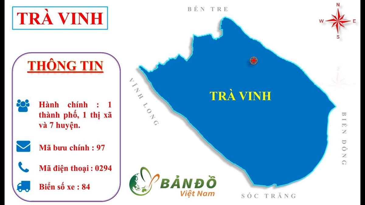 Bản đồ Hành chính tỉnh Trà Vinh & Thông tin quy hoạch 2022