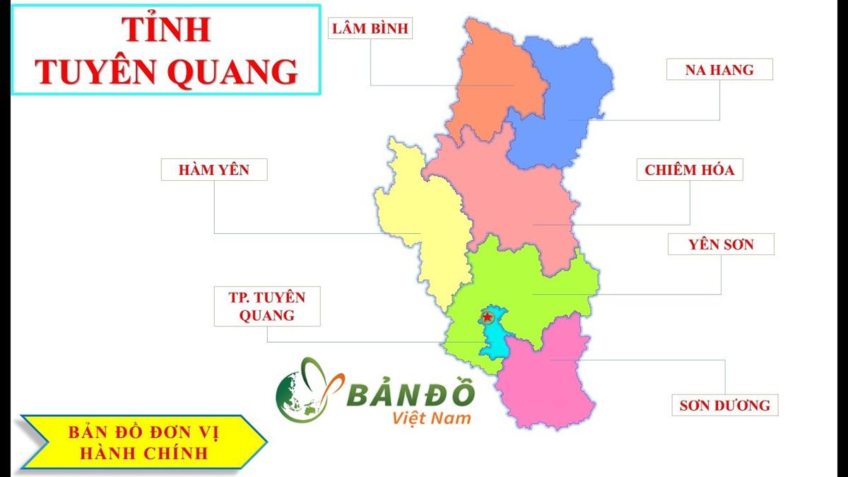 Bản đồ Hành chính tỉnh Tuyên Quang & Thông tin quy hoạch 2022