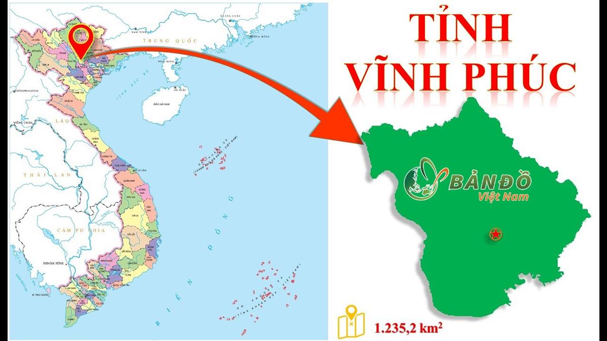 Bản đồ Hành chính tỉnh Vĩnh Phúc & Thông tin quy hoạch 2022