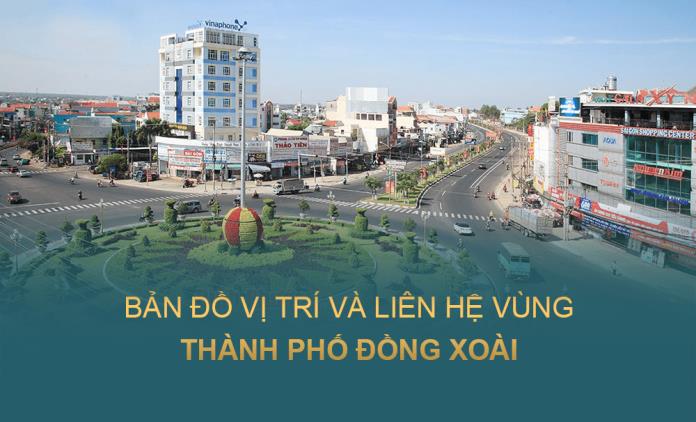 Bản đồ vị trí và liên hệ vùng tại Thành phố Đồng Xoài đến năm 2040