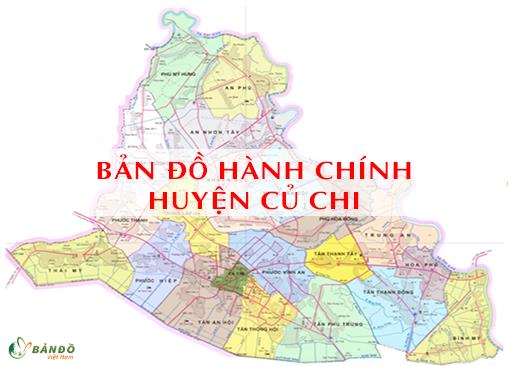 TẢI Bản đồ Hành chính huyện Củ Chi khổ lớn phóng to 2023
