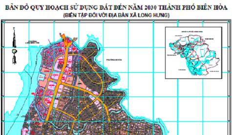 Bản đồ quy hoạch sử dụng đất Xã Long Hưng Biên Hoà đến năm 2030