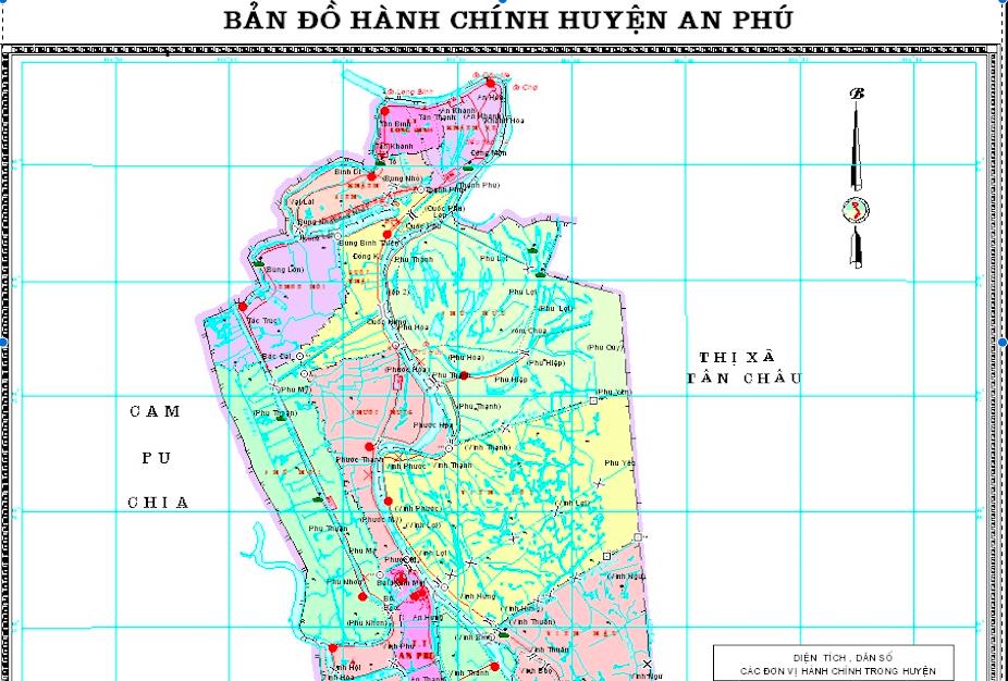 Bản đồ Huyện An Phú & Thông tin quy hoạch đến năm 2030