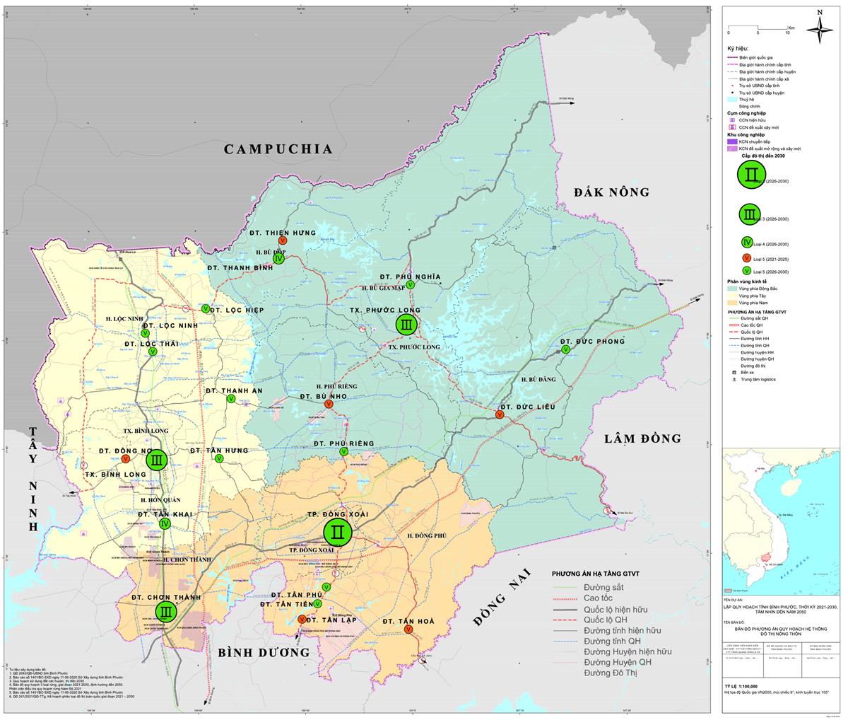 TẢI Bản đồ quy hoạch sử dụng đất tỉnh Bình Phước đến năm 2030