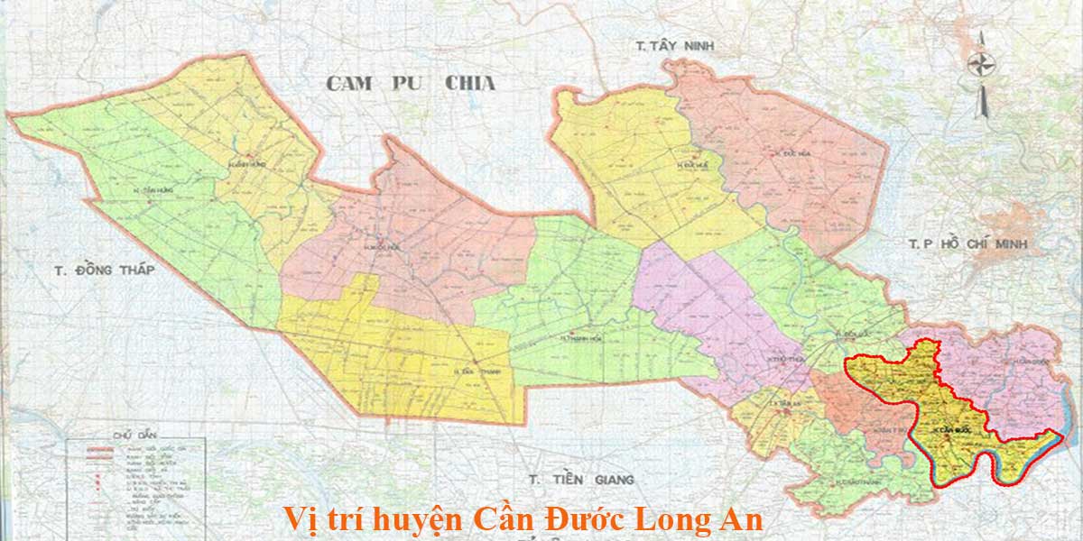 TẢI Bản đồ quy hoạch sử dụng đất Huyện Cần Đước đến năm 2030