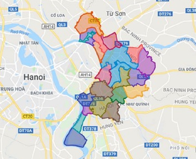 TẢI Bản đồ quy hoạch sử dụng đất huyện Gia Lâm đến năm 2030