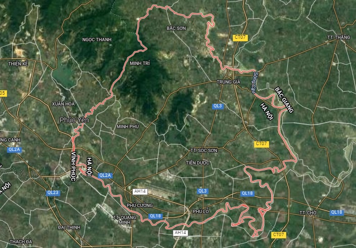 TẢI Bản đồ quy hoạch sử dụng đất huyện Sóc Sơn đến năm 2030