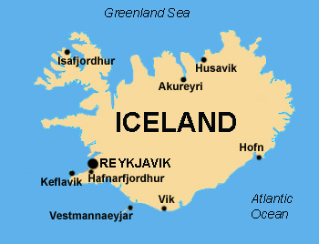 Bản đồ nước Iceland (Iceland Map) khổ lớn năm 2022