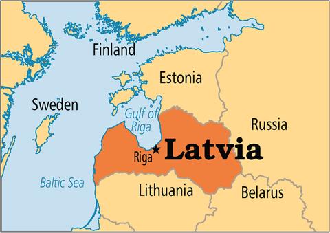 Bản đồ nước Latvia (Latvia Map) khổ lớn năm 2022