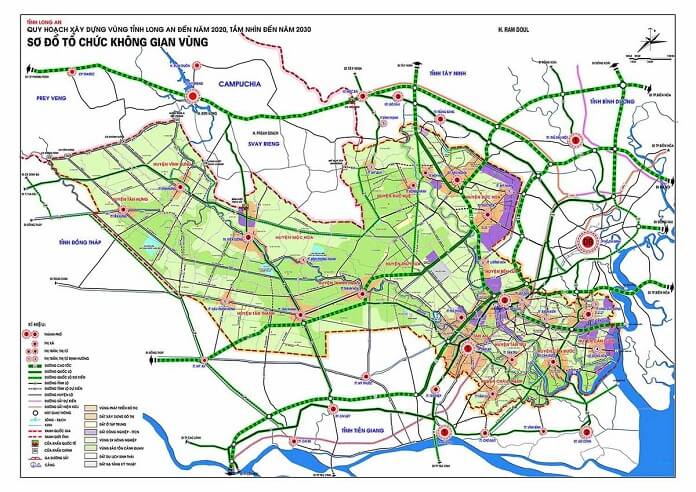 TẢI Bản đồ quy hoạch sử dụng đất Tỉnh Long An đến năm 2030