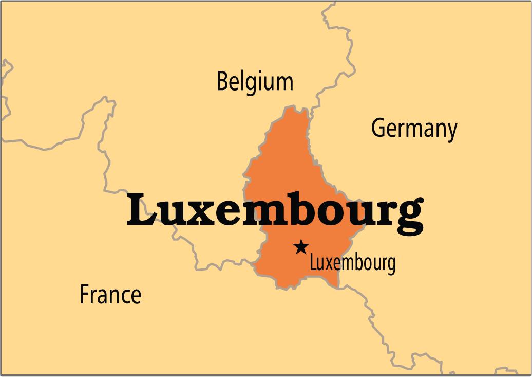 Bản đồ nước Luxembourg (Luxembourg Map) khổ lớn năm 2022