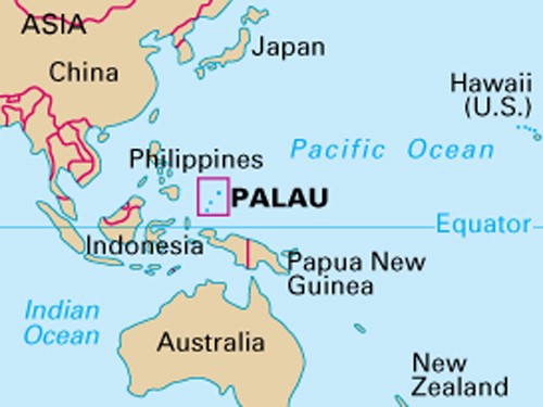 Bản đồ nước Palau (Palau Map) khổ lớn năm 2022