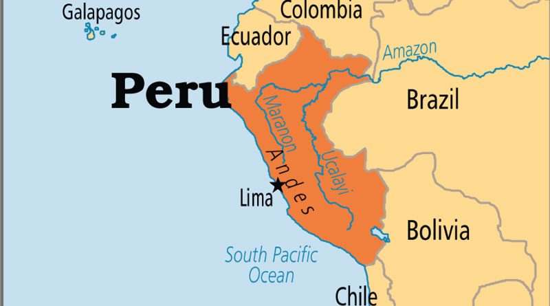 Bản đồ nước Peru (Peru Map) khổ lớn năm 2022