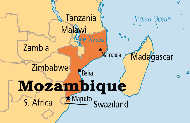 Bản đồ nước Mozambique (Mozambique Map) khổ lớn năm 2022