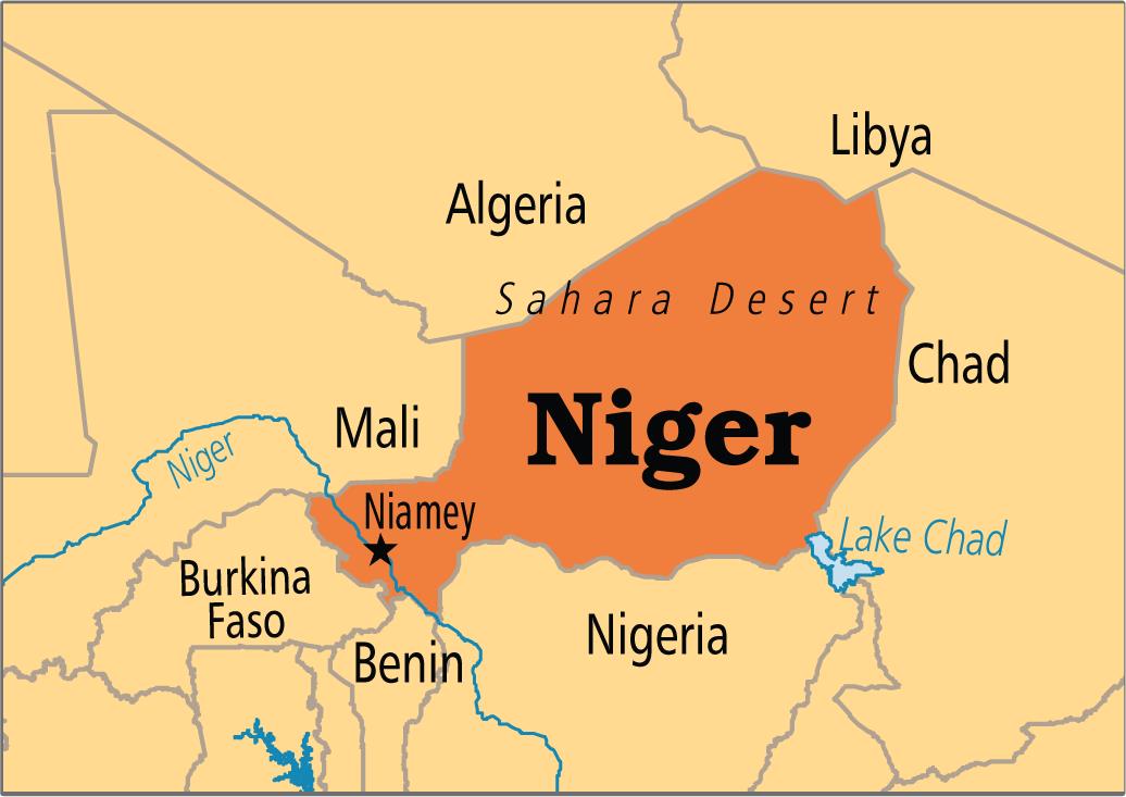 Bản đồ nước Niger (Niger Map) khổ lớn năm 2022