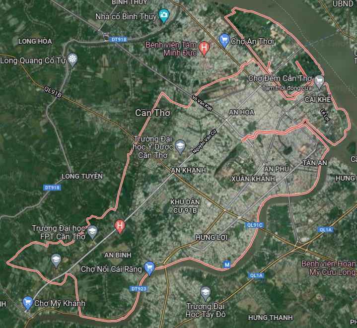 TẢI Bản đồ quy hoạch sử dụng đất Quận Ninh Kiều đến năm 2030