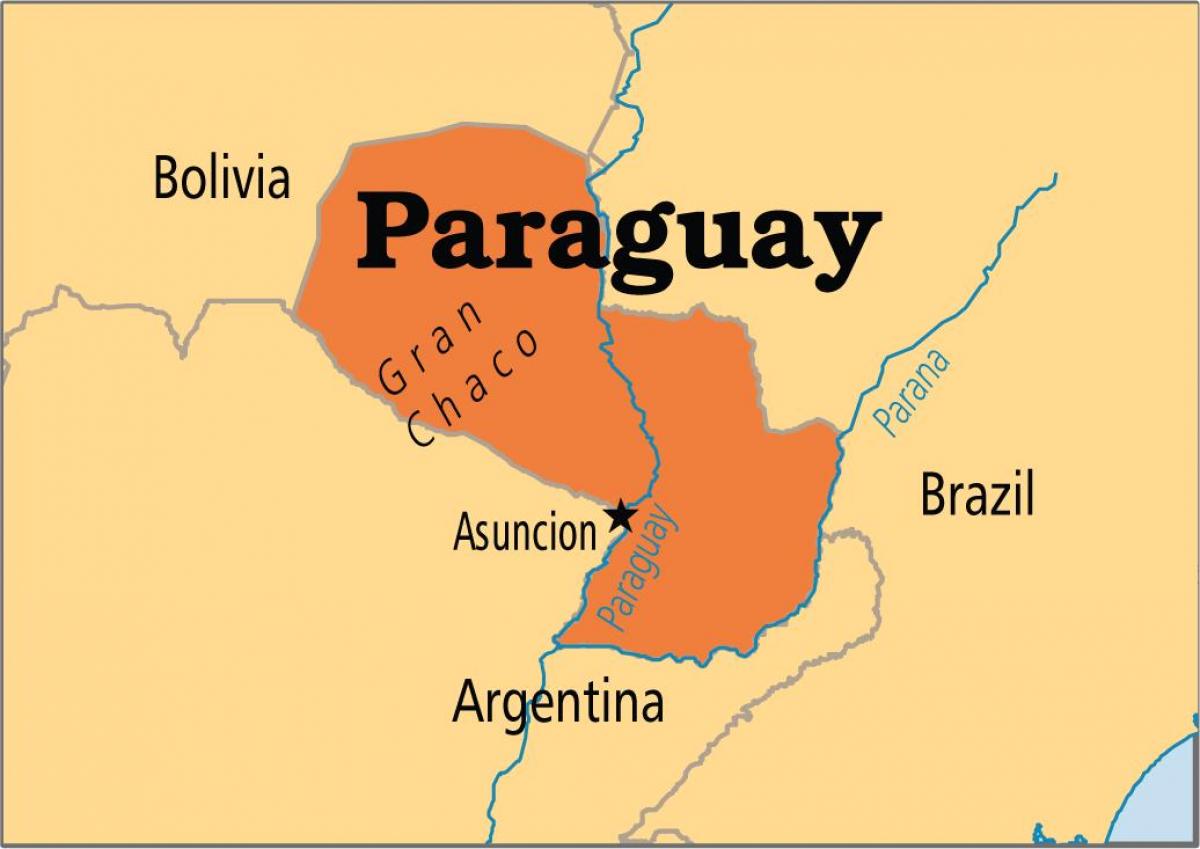 Bản đồ nước Paraguay (Paraguay Map) khổ lớn năm 2022