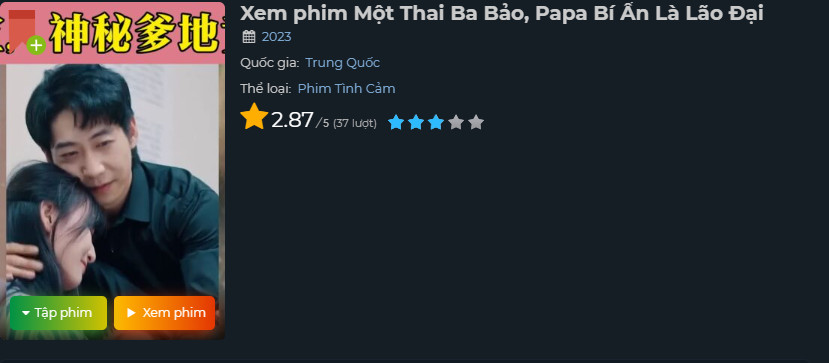 Xem Phim Một Thai Ba Bảo, Papa Bí Ẩn Là Lão Đại (TRỌN BỘ Thuyết Minh 2023)