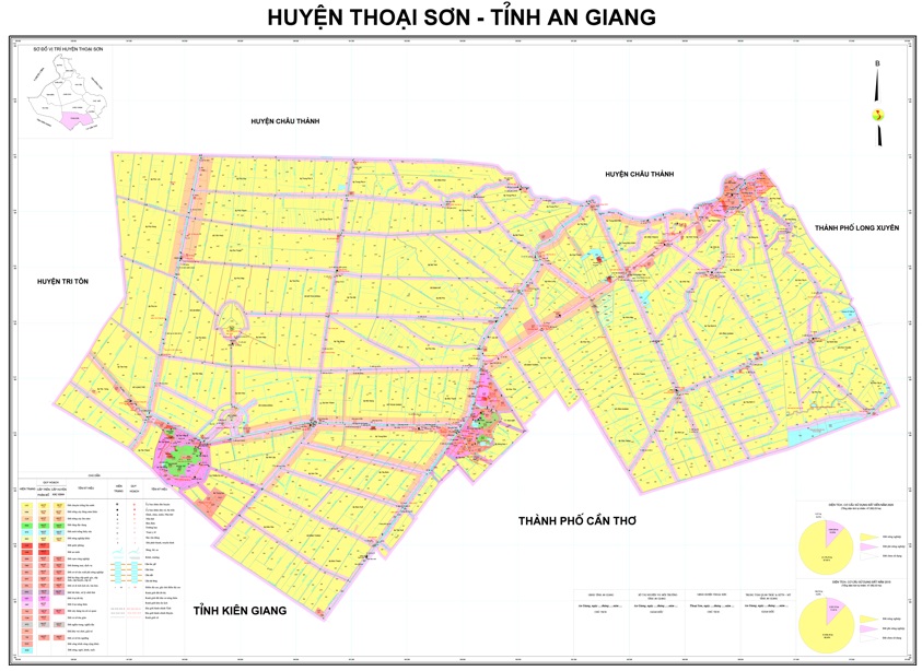 Bản đồ quy hoạch sử dụng Huyện Thoại Sơn, tỉnh An Giang khổ lớn năm 2022