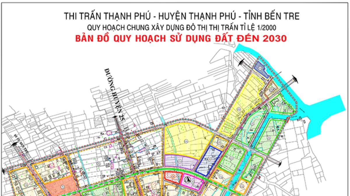 TẢI Bản đồ quy hoạch sử dụng đất Huyện Thạnh Phú đến năm 2030