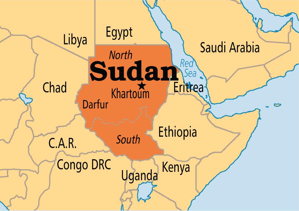Bản đồ nước Sudan (Sudan Map) khổ lớn năm 2022