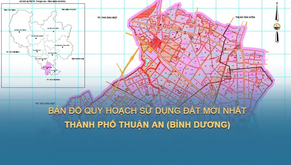 TẢI Bản đồ quy hoạch sử dụng đất Thành phố Thuận An đến năm 2030