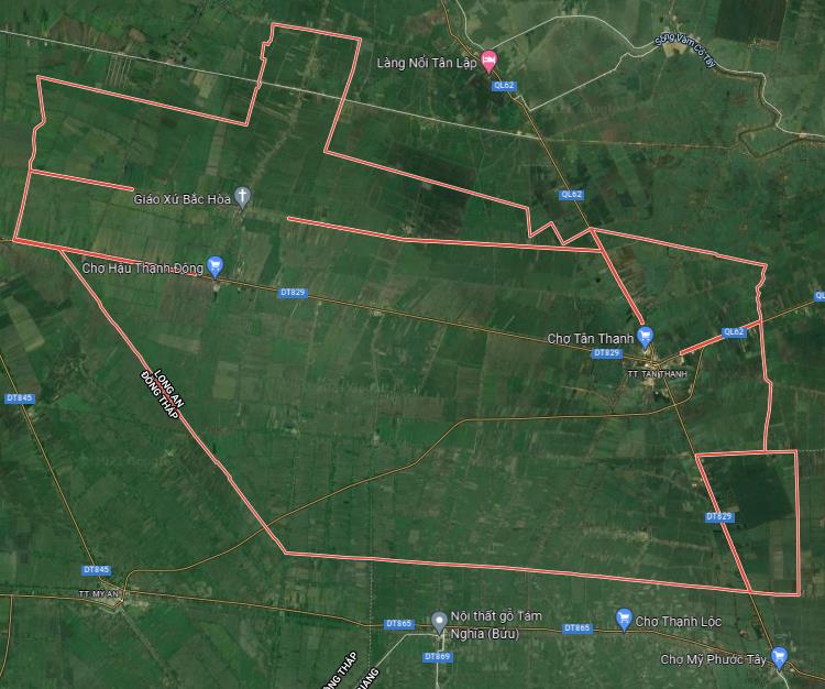 TẢI Bản đồ quy hoạch sử dụng đất Huyện Tân Thạnh đến năm 2030