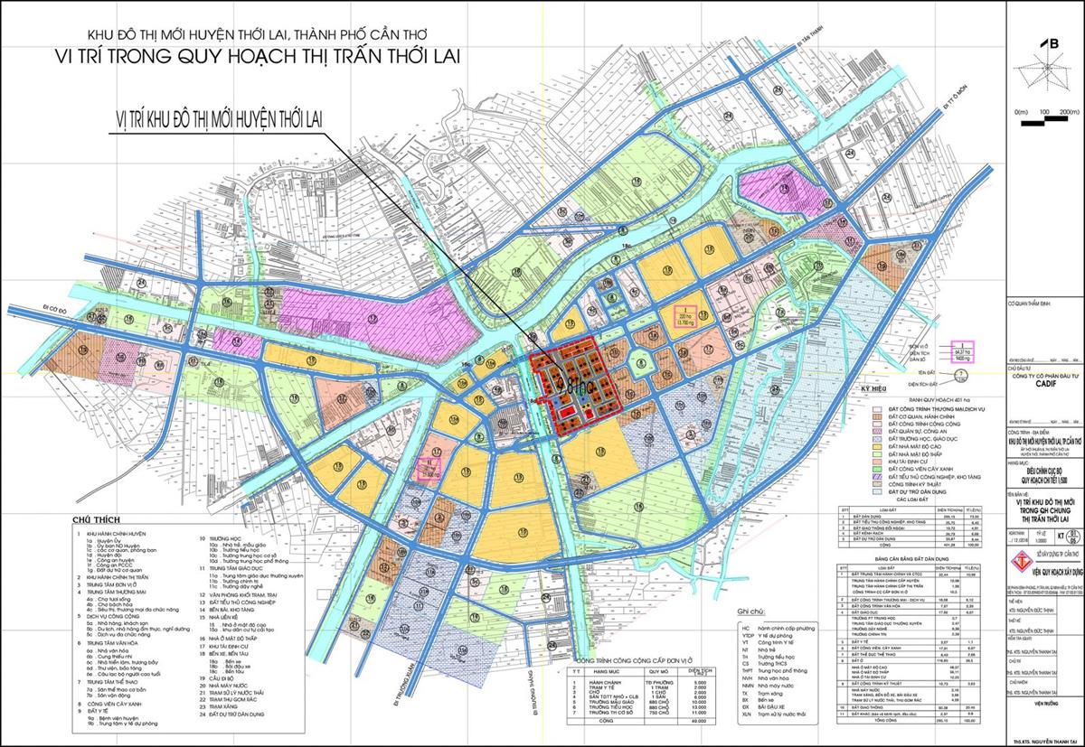 TẢI Bản đồ quy hoạch sử dụng đất Huyện Thới Lai đến năm 2030