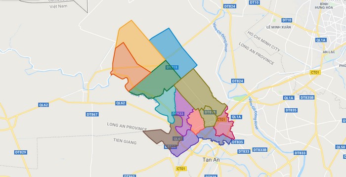 TẢI Bản đồ quy hoạch sử dụng đất Huyện Thủ Thừa đến năm 2030