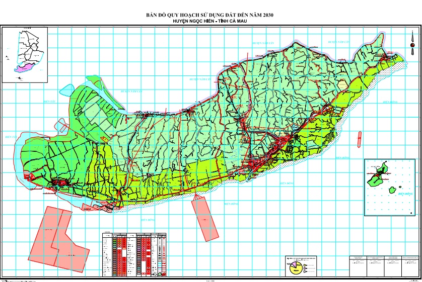 TẢI Bản đồ quy hoạch sử dụng đất Huyện Ngọc Hiển đến năm 2030