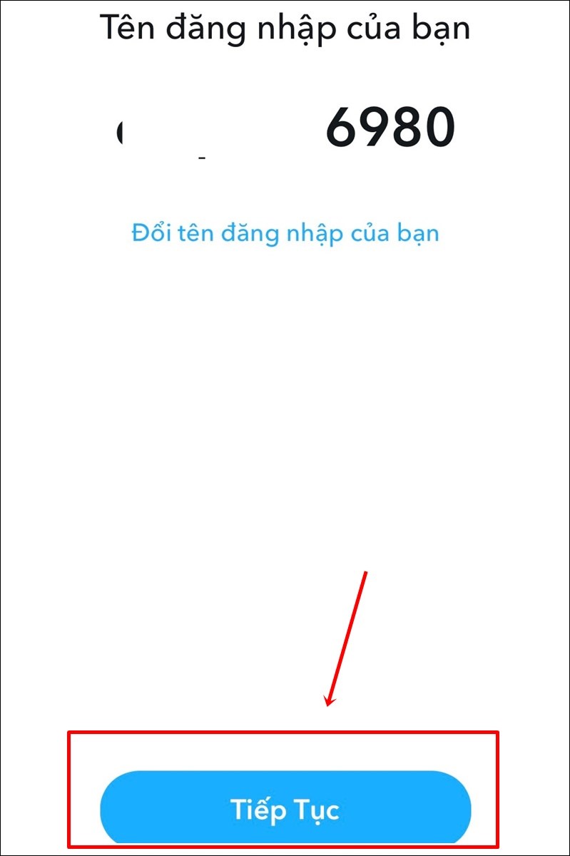 Nhấn Tiếp tục Nhấn Tiếp tục