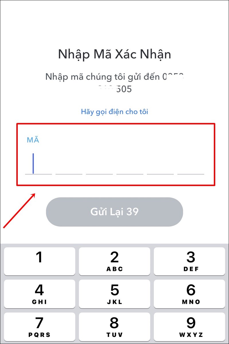 Nhập Mã xác nhận được gửi về điện thoại của bạn Nhập Mã xác nhận được gửi về điện thoại của bạn