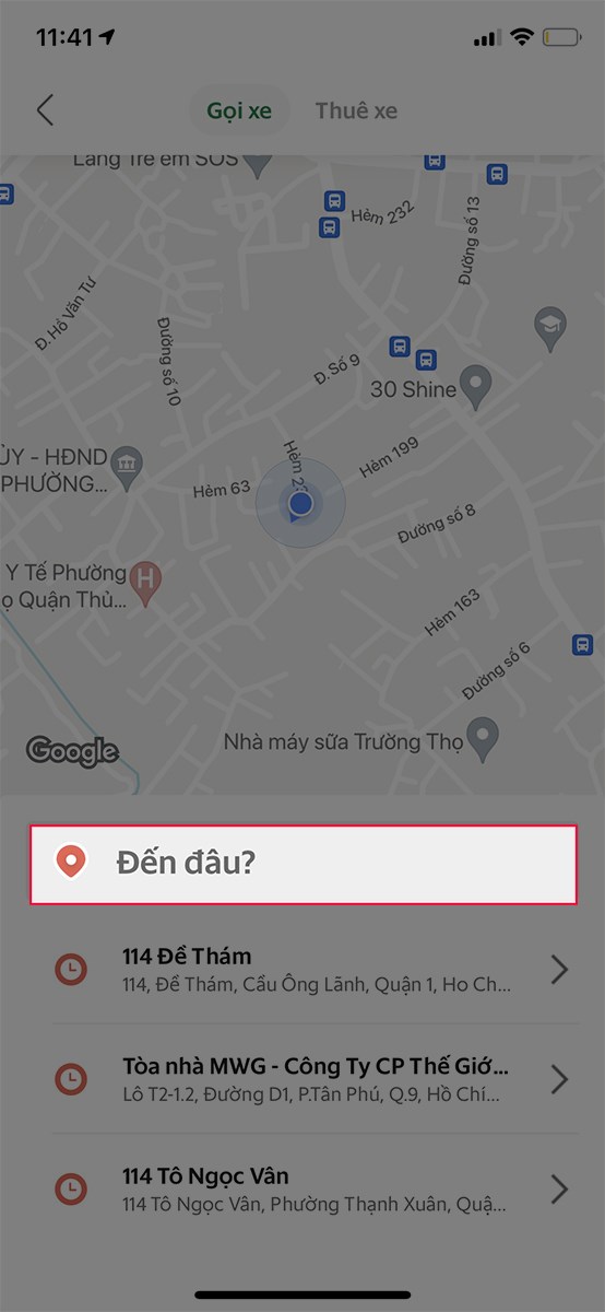 Nhập điểm cần đến của bạn Nhập điểm cần đến của bạn