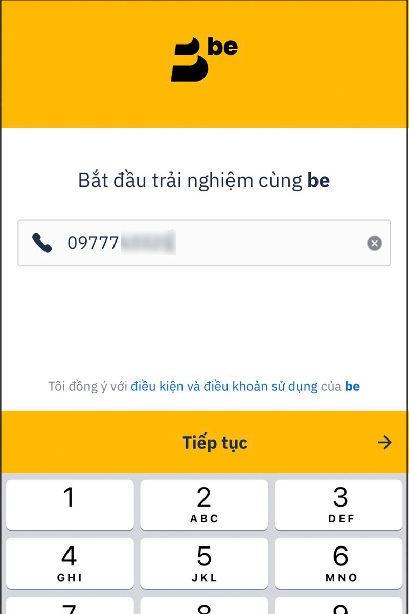 Nhập số điện thoại Nhập số điện thoại