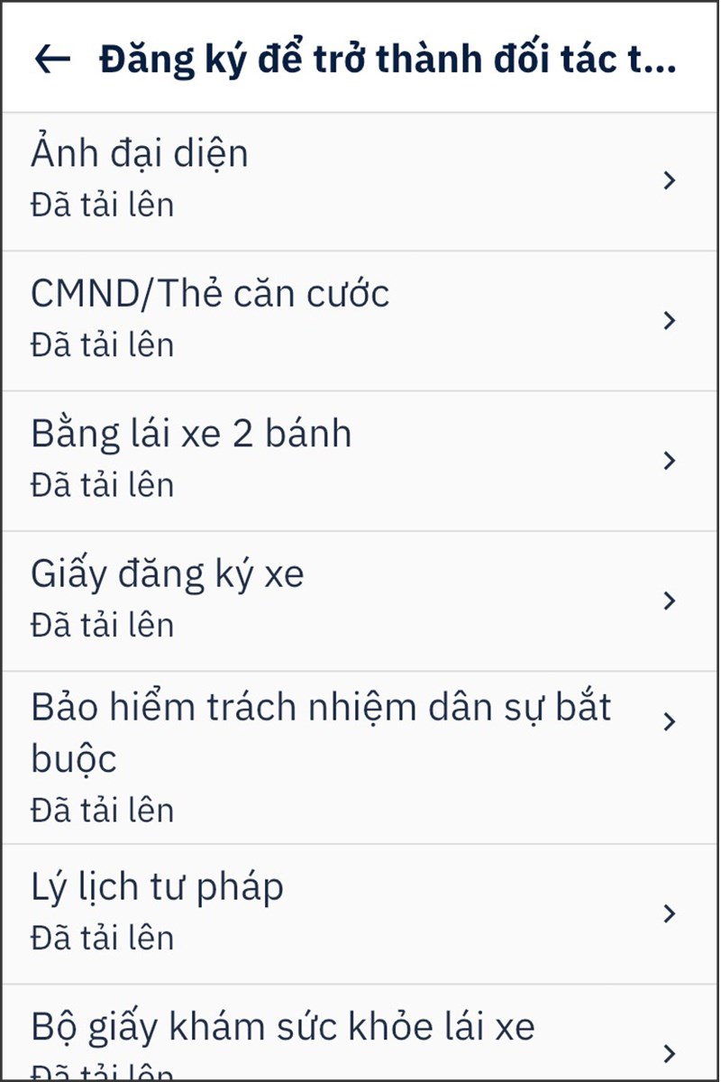 Đăng ký để trở thành đối tác tài xế Đăng ký để trở thành đối tác tài xế