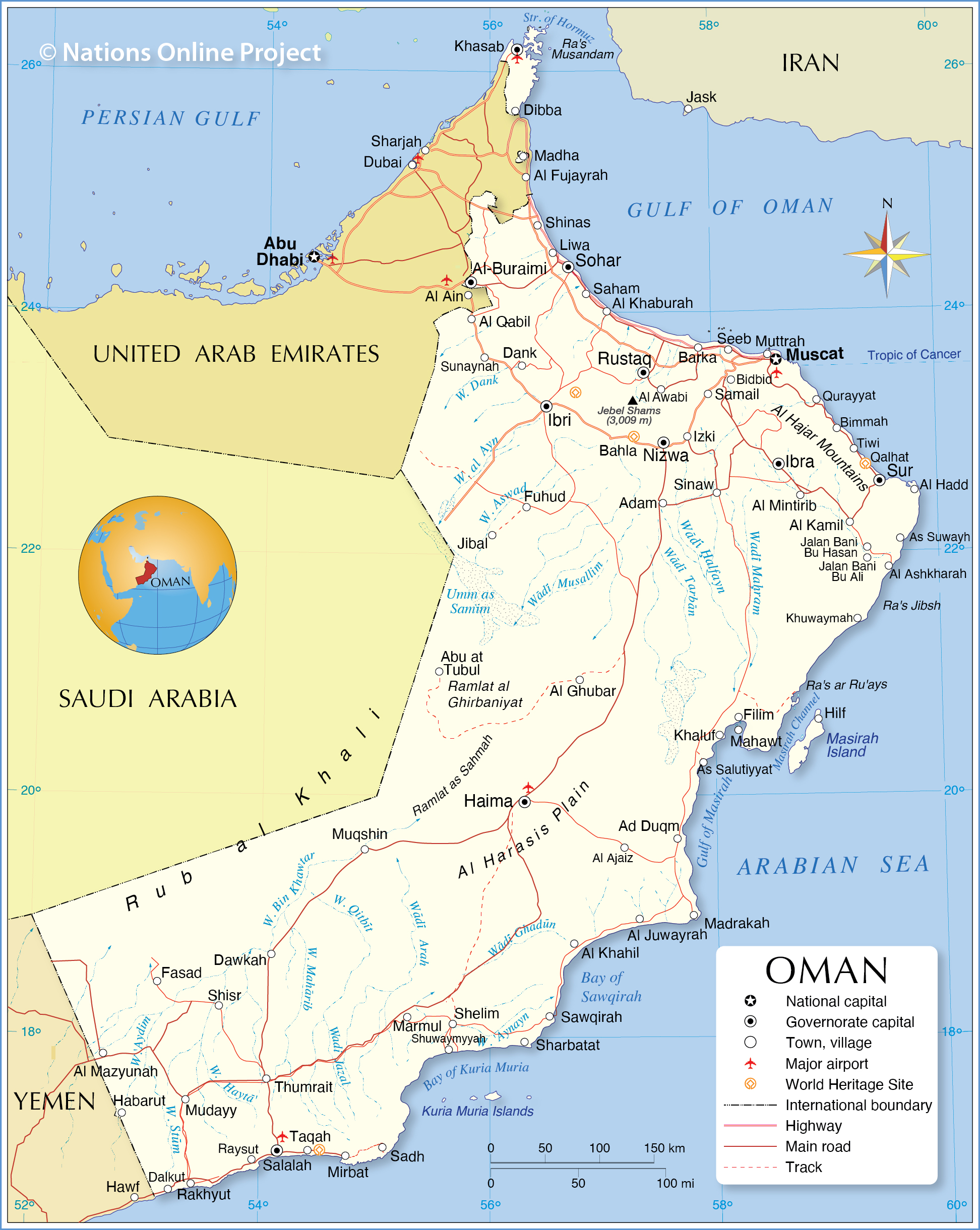 10 Oman Map 