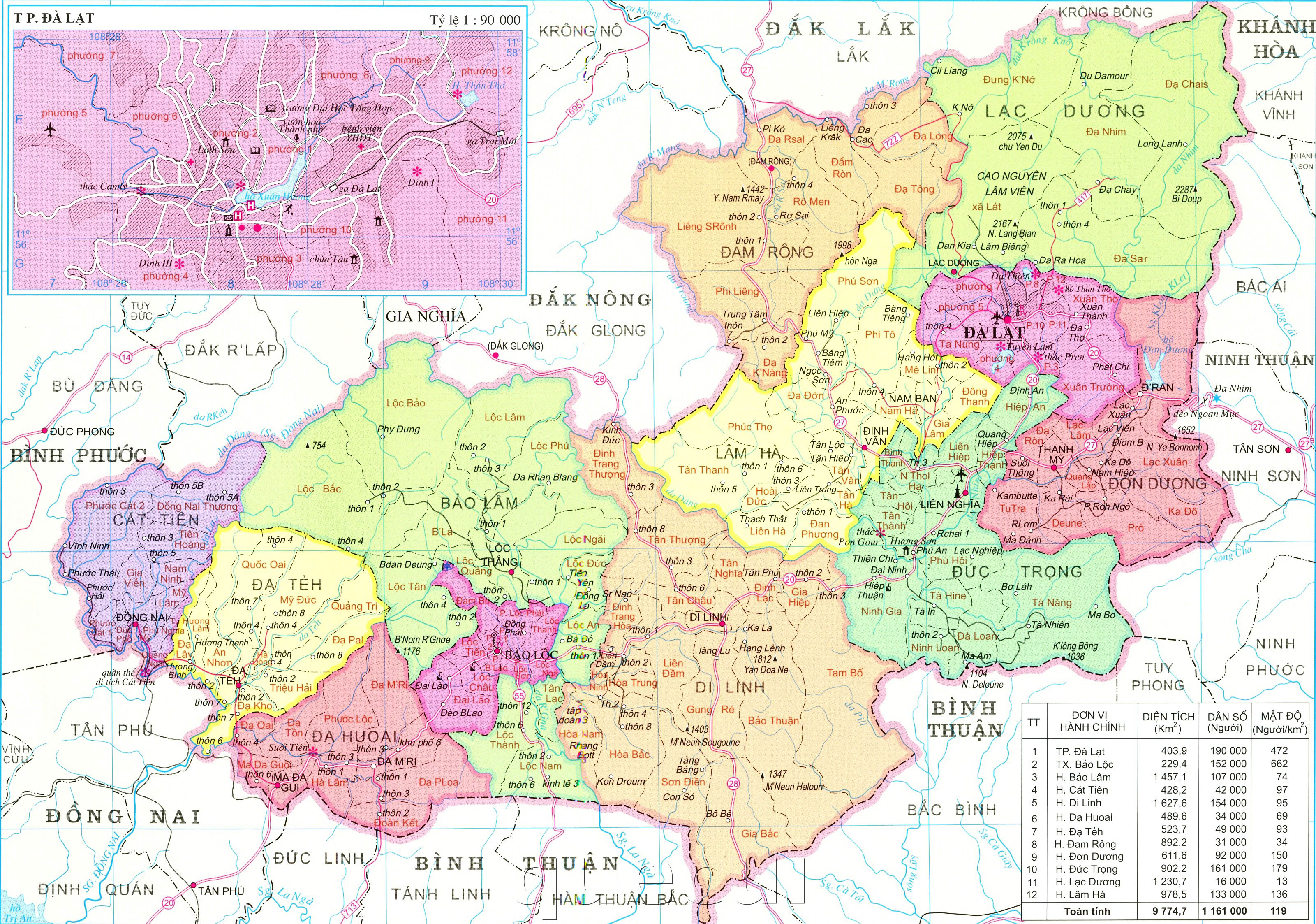Bản đồ hành chính tỉnh Lâm Đồng 2024: Qua nỗ lực của chính quyền, năm 2024 Lâm Đồng đã cập nhật bản đồ hành chính tỉnh mới nhất và chi tiết nhất. Bản đồ này đem lại thông tin chính xác về biên giới địa hình, giúp người dân và du khách dễ dàng xác định địa điểm, đi lại thuận tiện hơn.