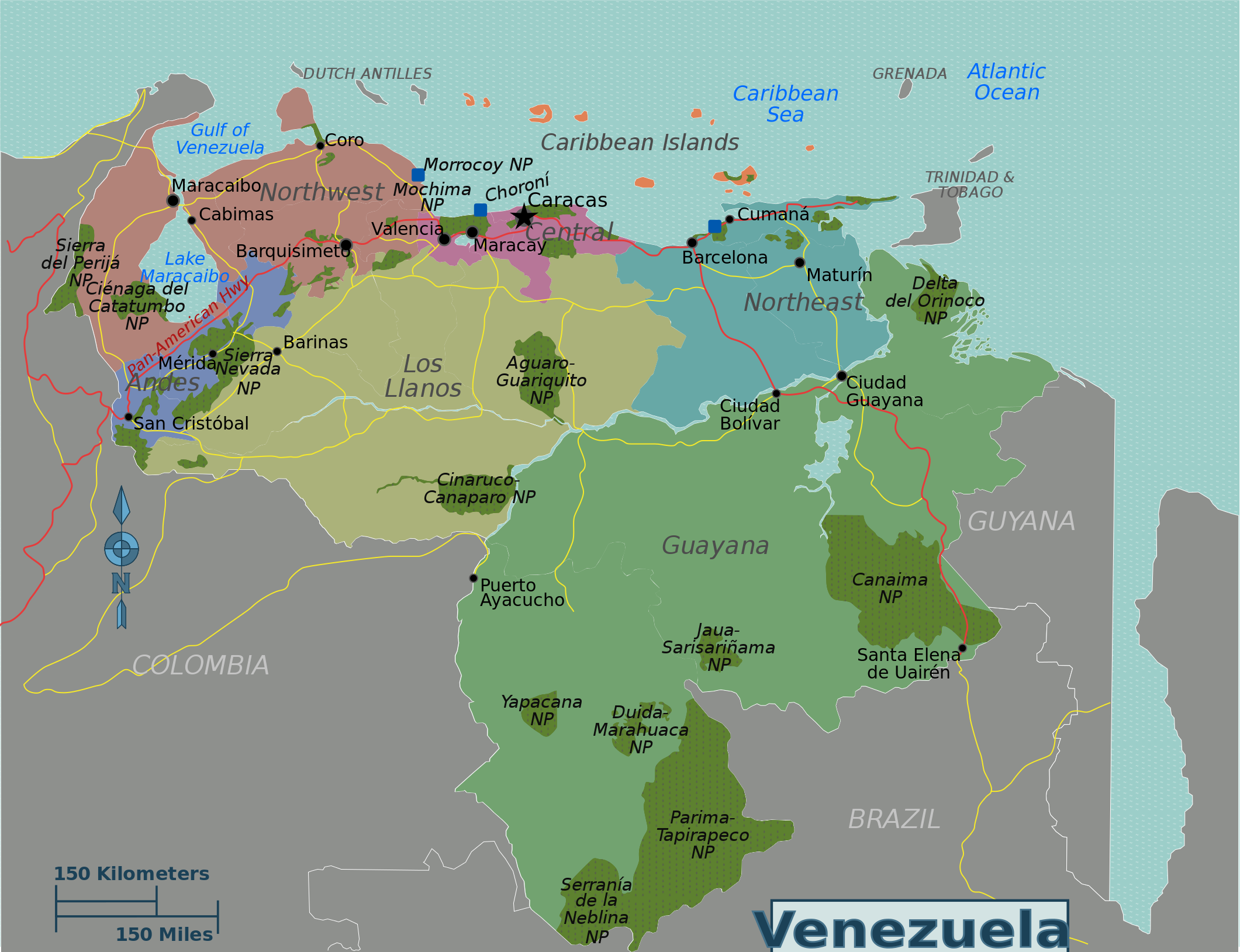 5 Venezuela Map 