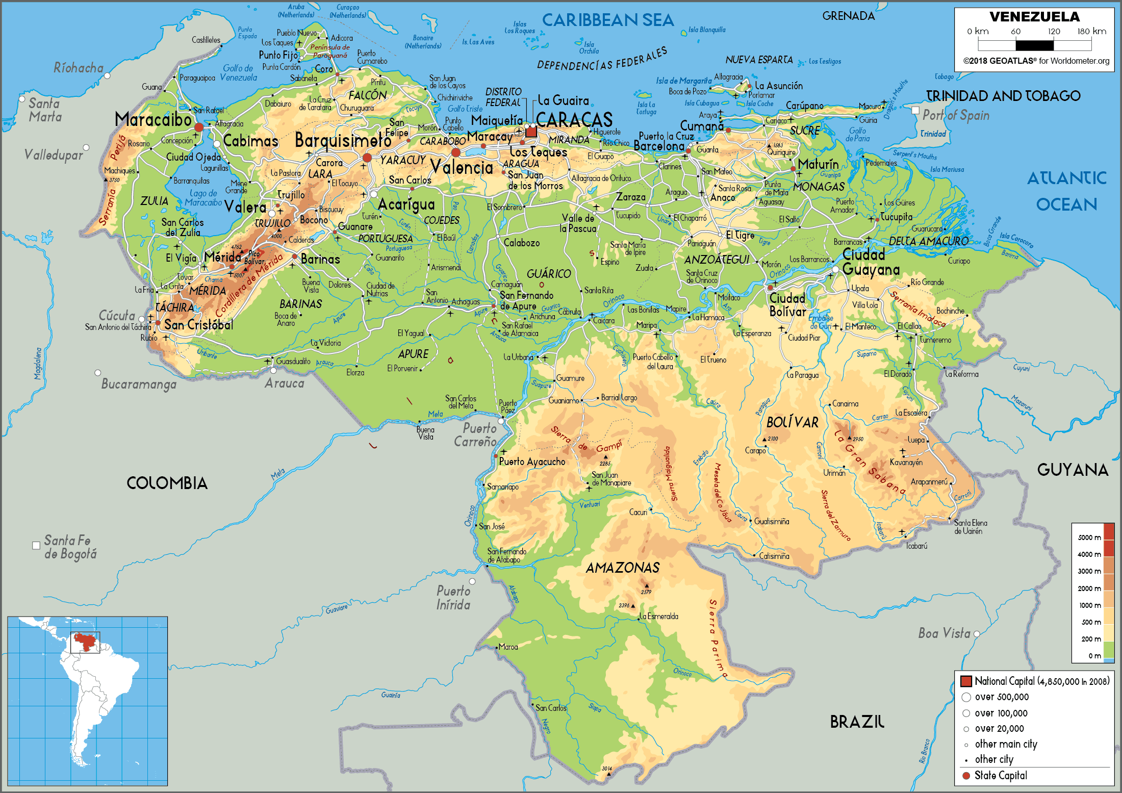 8 Venezuela Map 