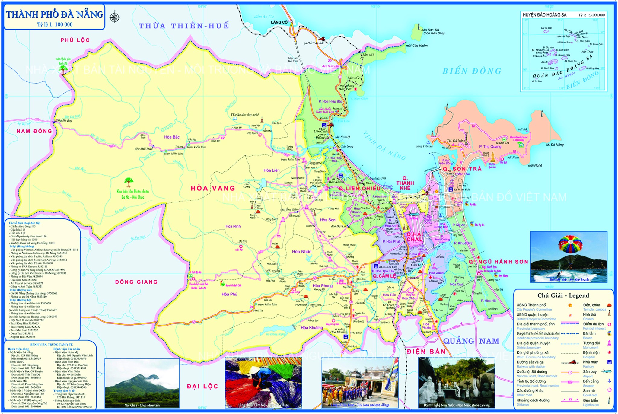 Bản đồ hành chính Quận Liên Chiểu tại TP Đà Nẵng năm 2022