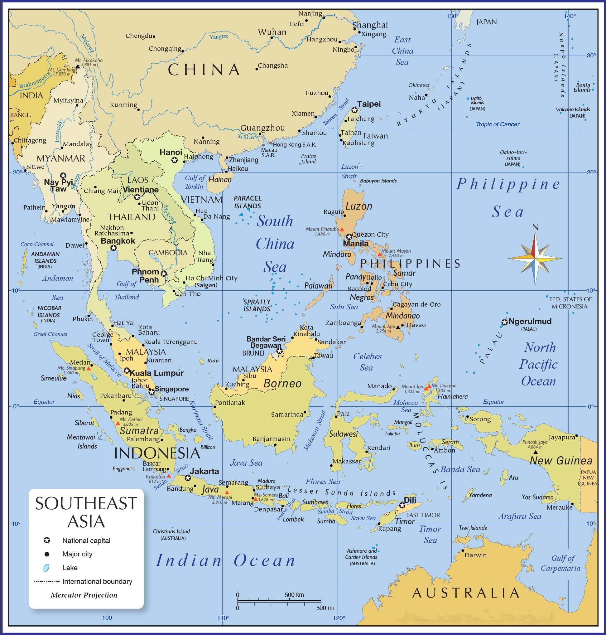 Siêu Tổng Hợp] Bản đồ đất Nước Brunei (Brunei Map) Phóng To Năm ...