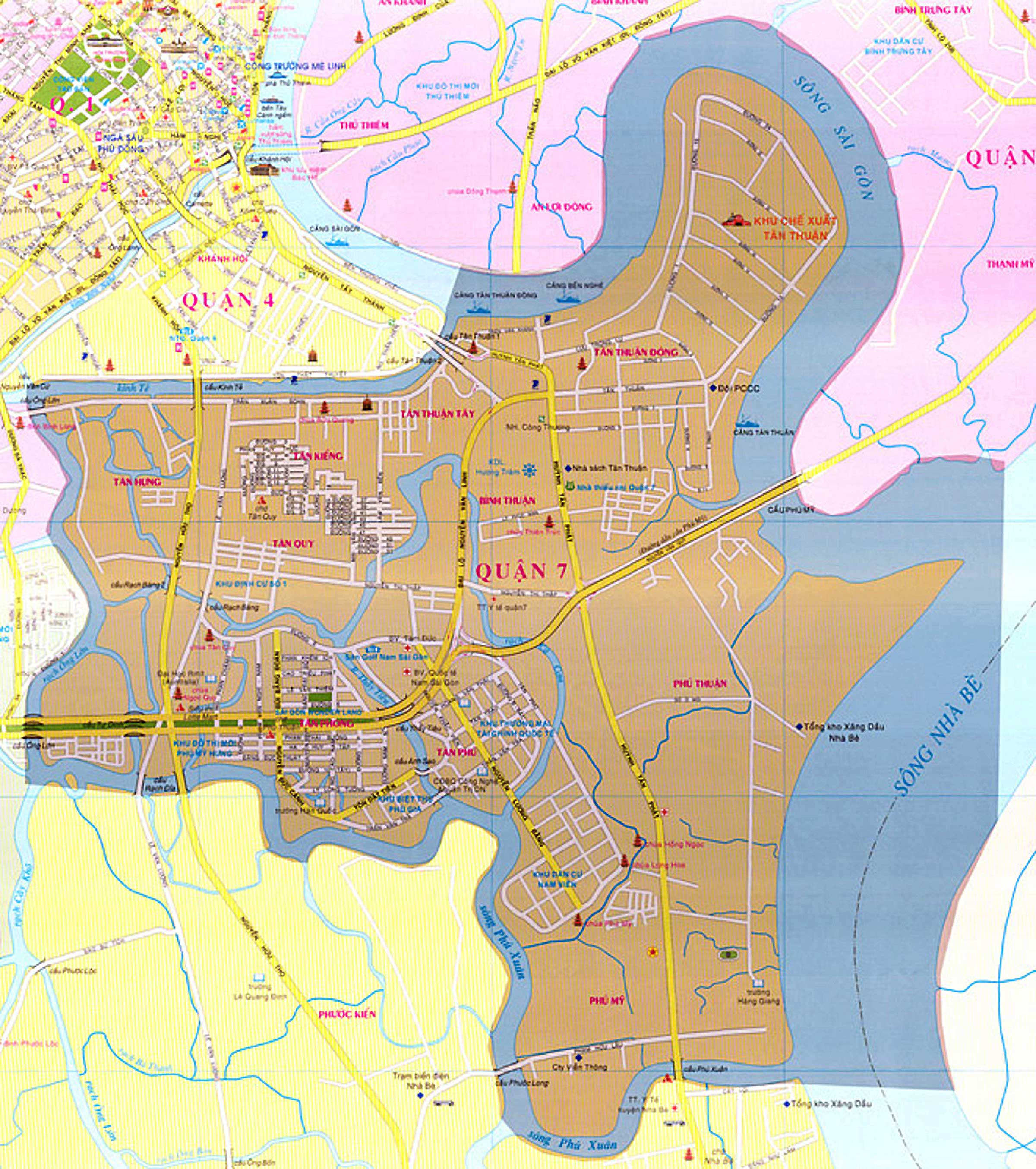 Bản đồ hành chính Quận Gò Vấp khổ lớn năm 2021