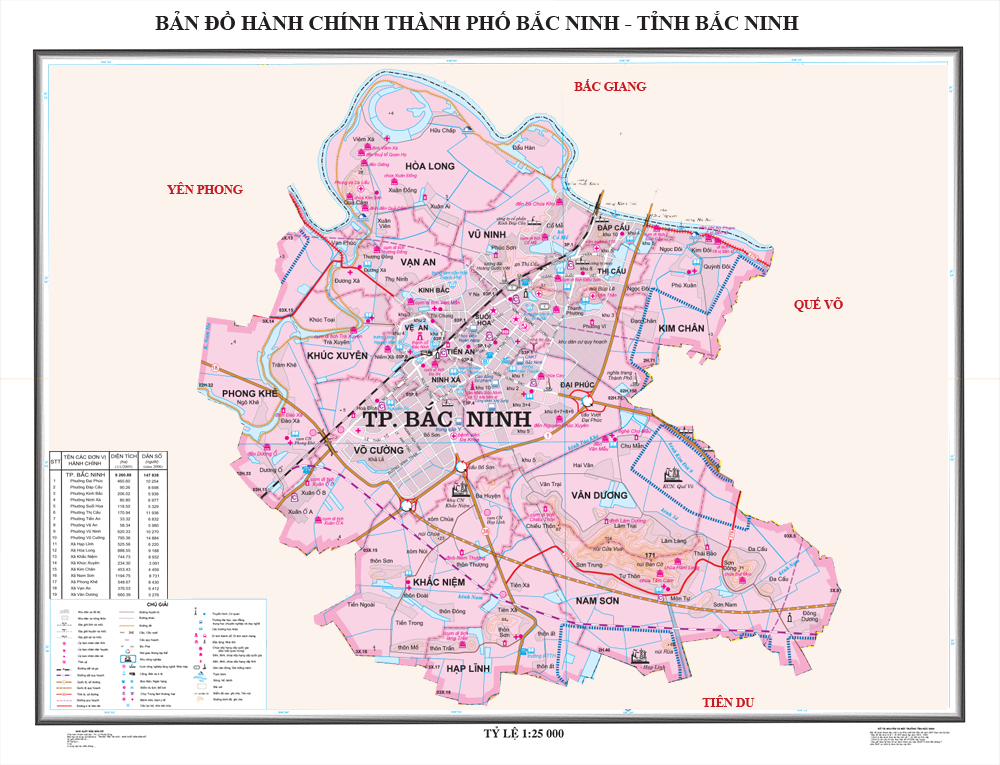 Bắc Ninh là một trong những thành phố phát triển nhanh nhất Việt Nam và bản đồ hành chính năm 2024 sẽ khẳng định sự phát triển đó. Hãy cùng xem bản đồ để hiểu rõ hơn về sự thay đổi của thành phố này.