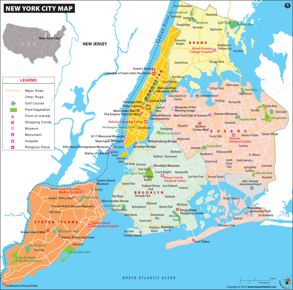 Bản đồ tiểu bang New York