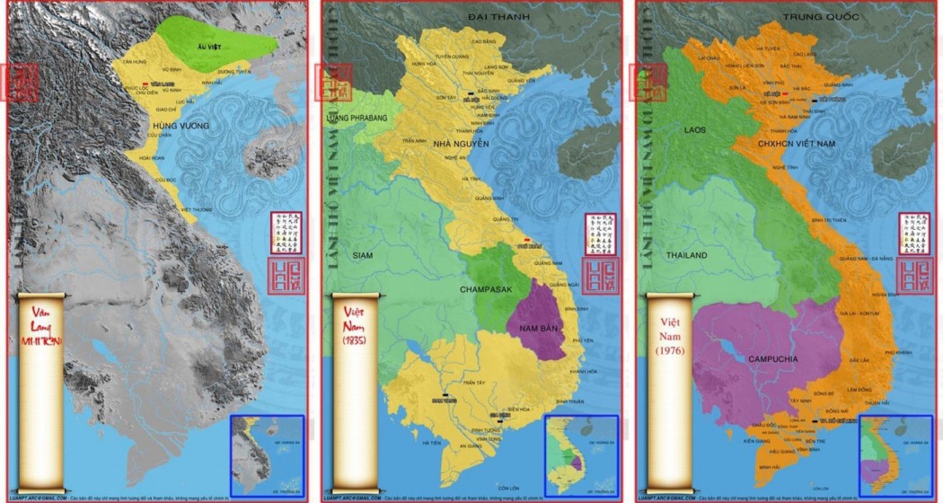 Bản đồ Việt Nam qua các thời kỳ