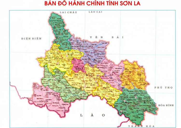 TẢI Bản đồ Hành chính tỉnh Sơn La Khổ Lớn Mới Nhất 2023